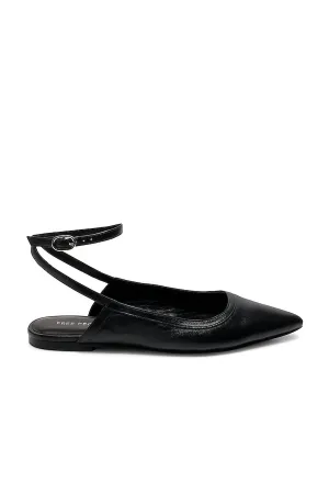 Women's Jules Point Wrap Flats In Black
