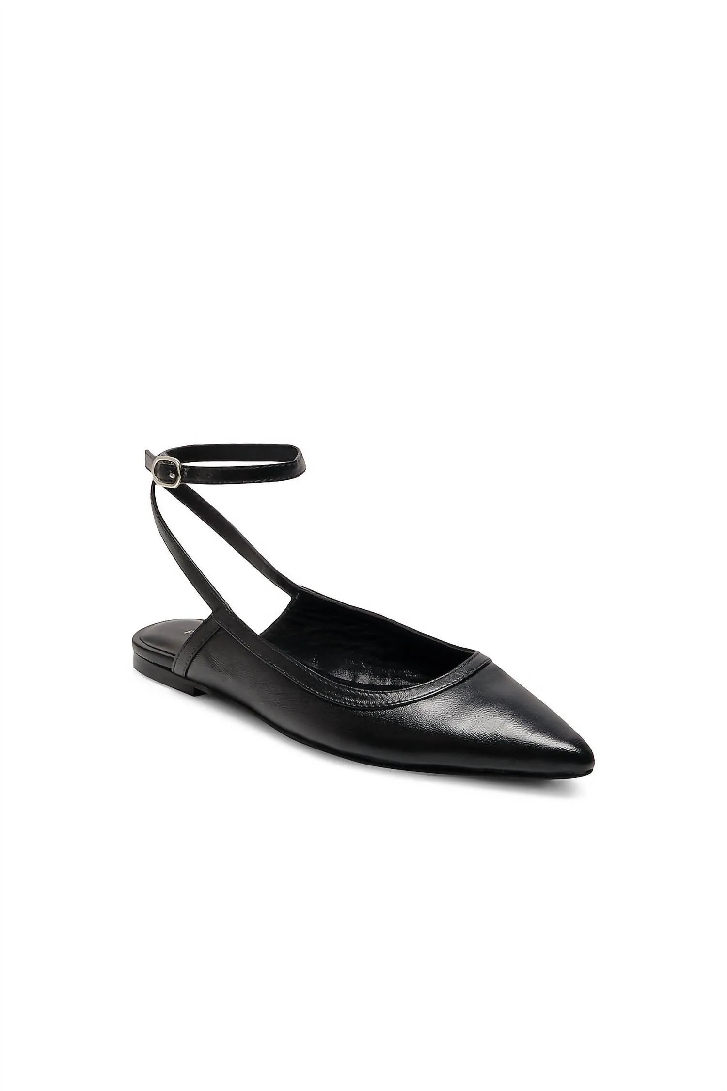 Women's Jules Point Wrap Flats In Black