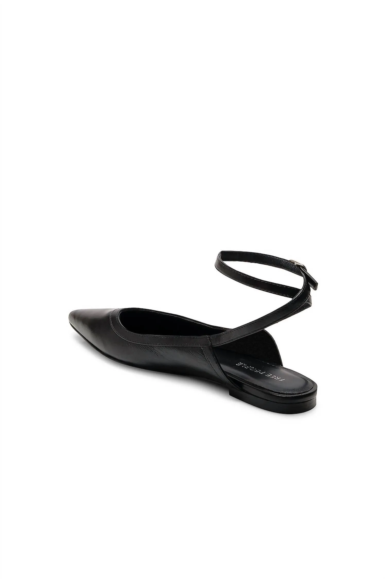 Women's Jules Point Wrap Flats In Black