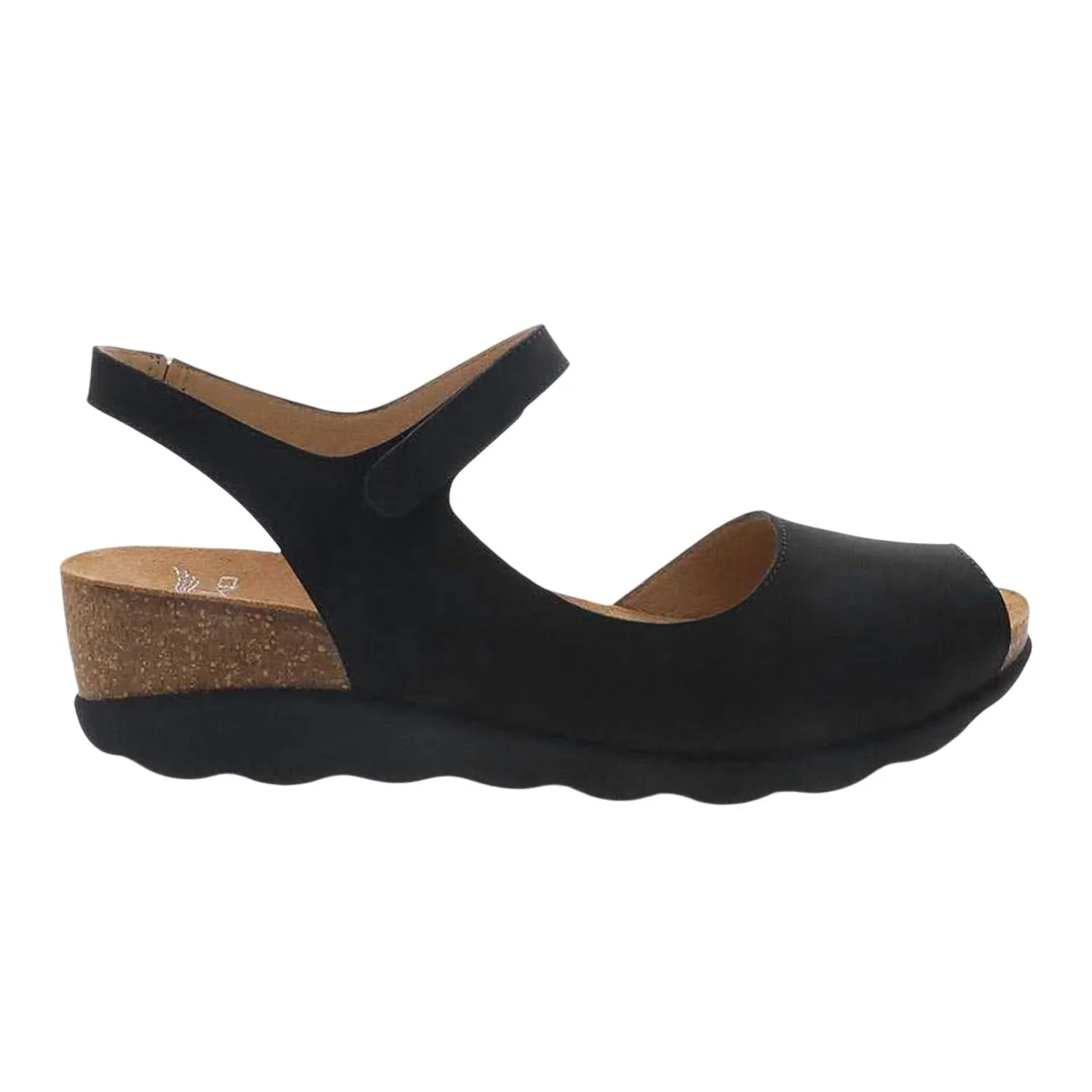 Women's Marcy Milled Nubuck Sandals In Black