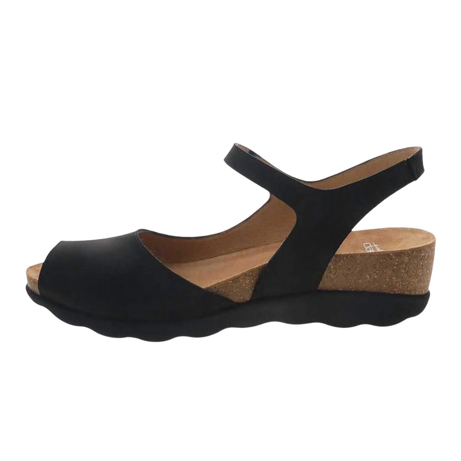 Women's Marcy Milled Nubuck Sandals In Black