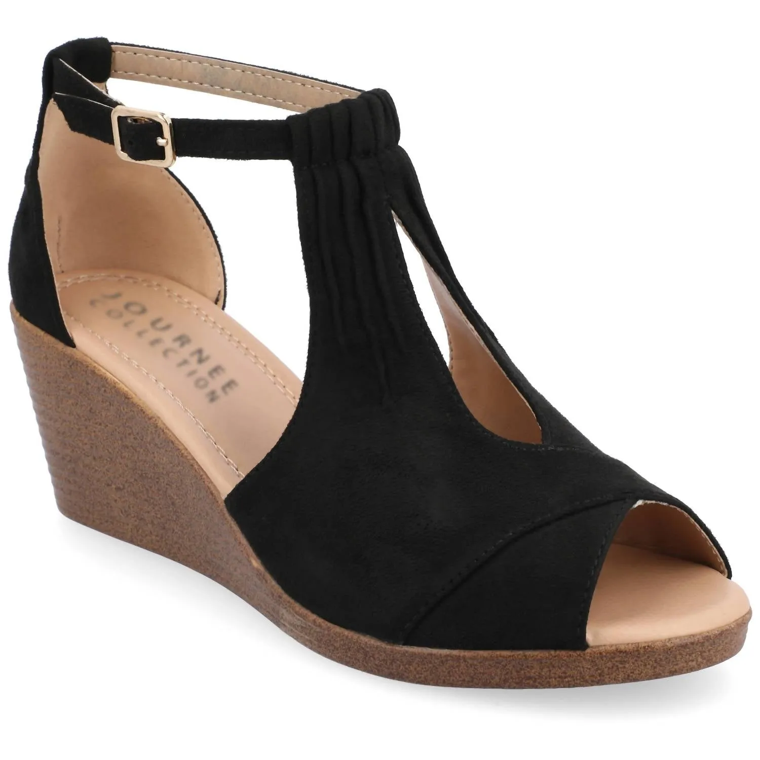 Women's Narrow Width Kedzie Wedge Sandal In Black