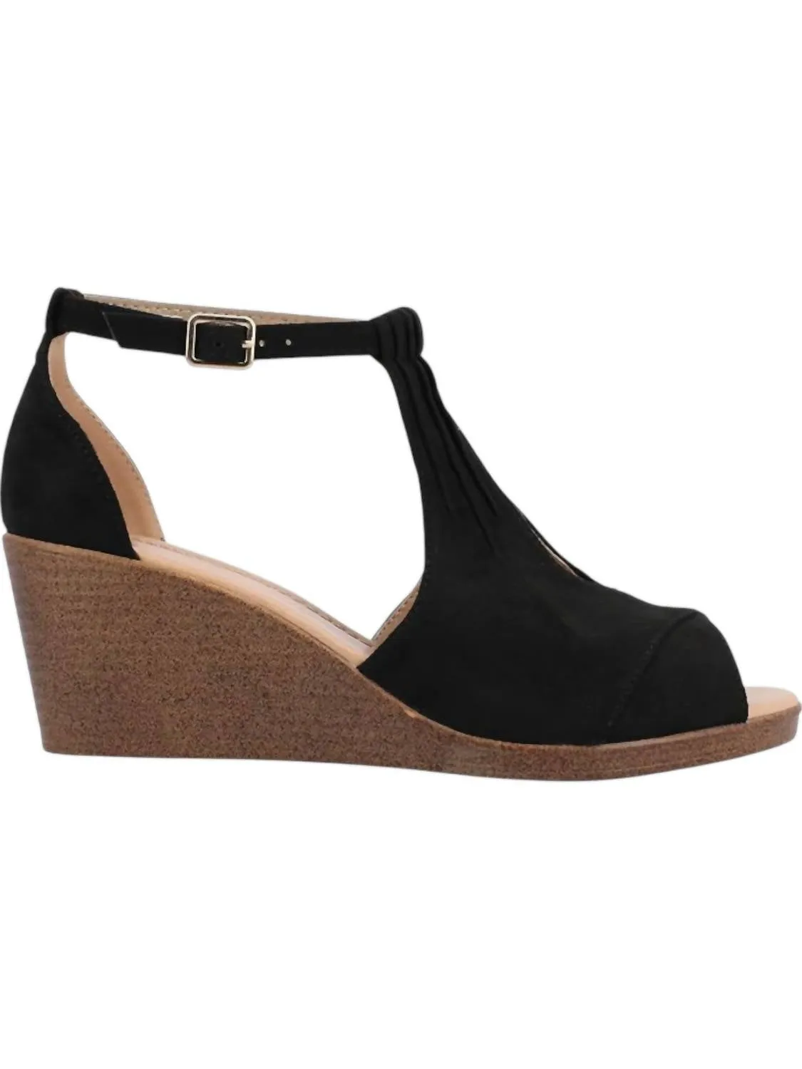 Women's Narrow Width Kedzie Wedge Sandal In Black
