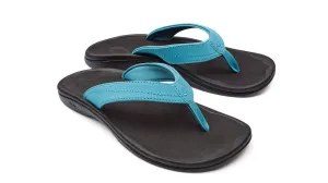 Women's Ohana Synthetic Sandals In Blue Mist/black