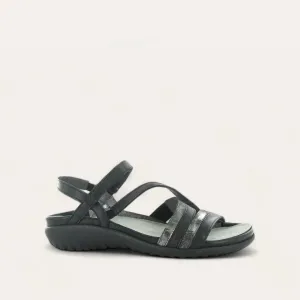 Women's Toi Sandals - Medium In Soft Black / Metallic Onyx