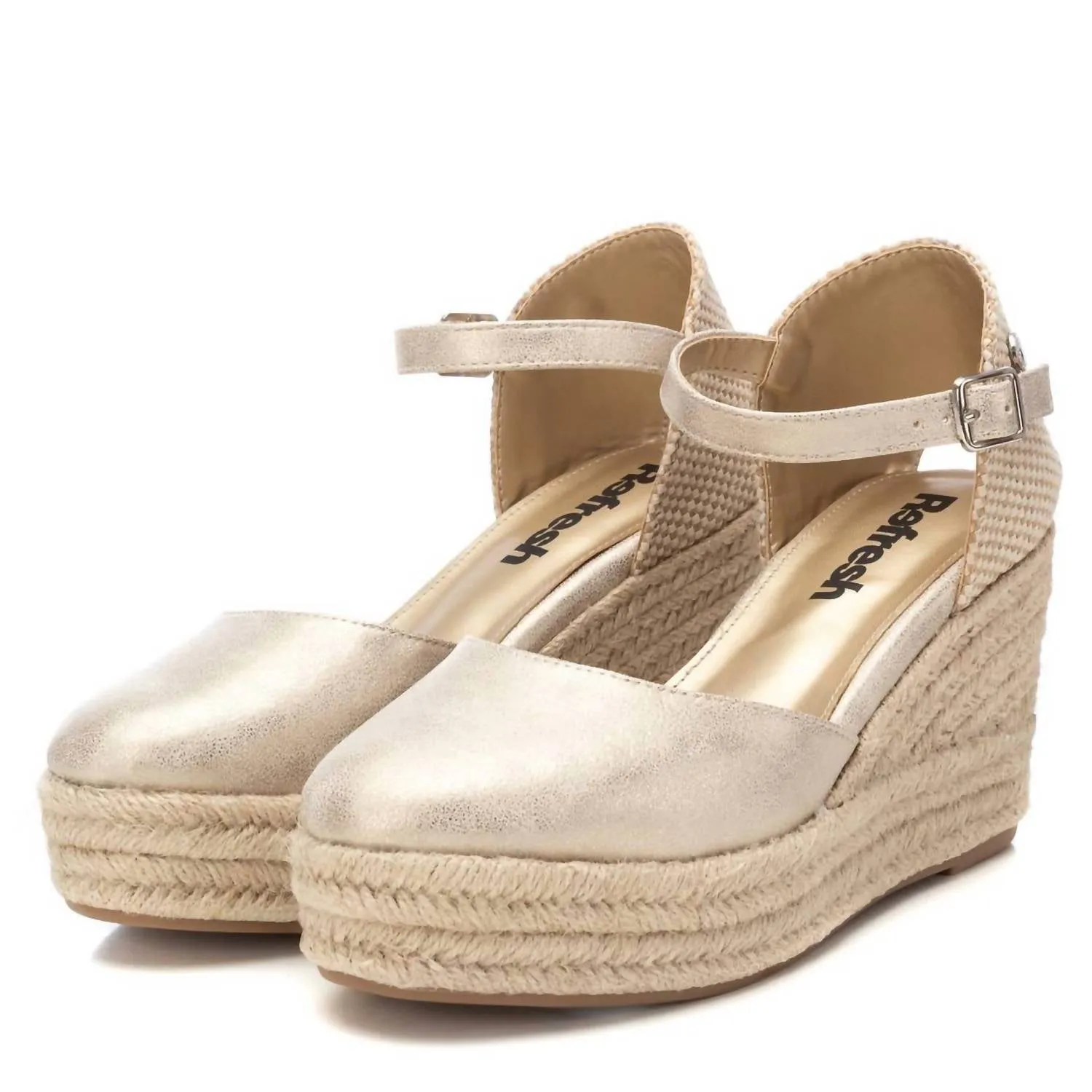 Women's Wedge Sandals In Gold