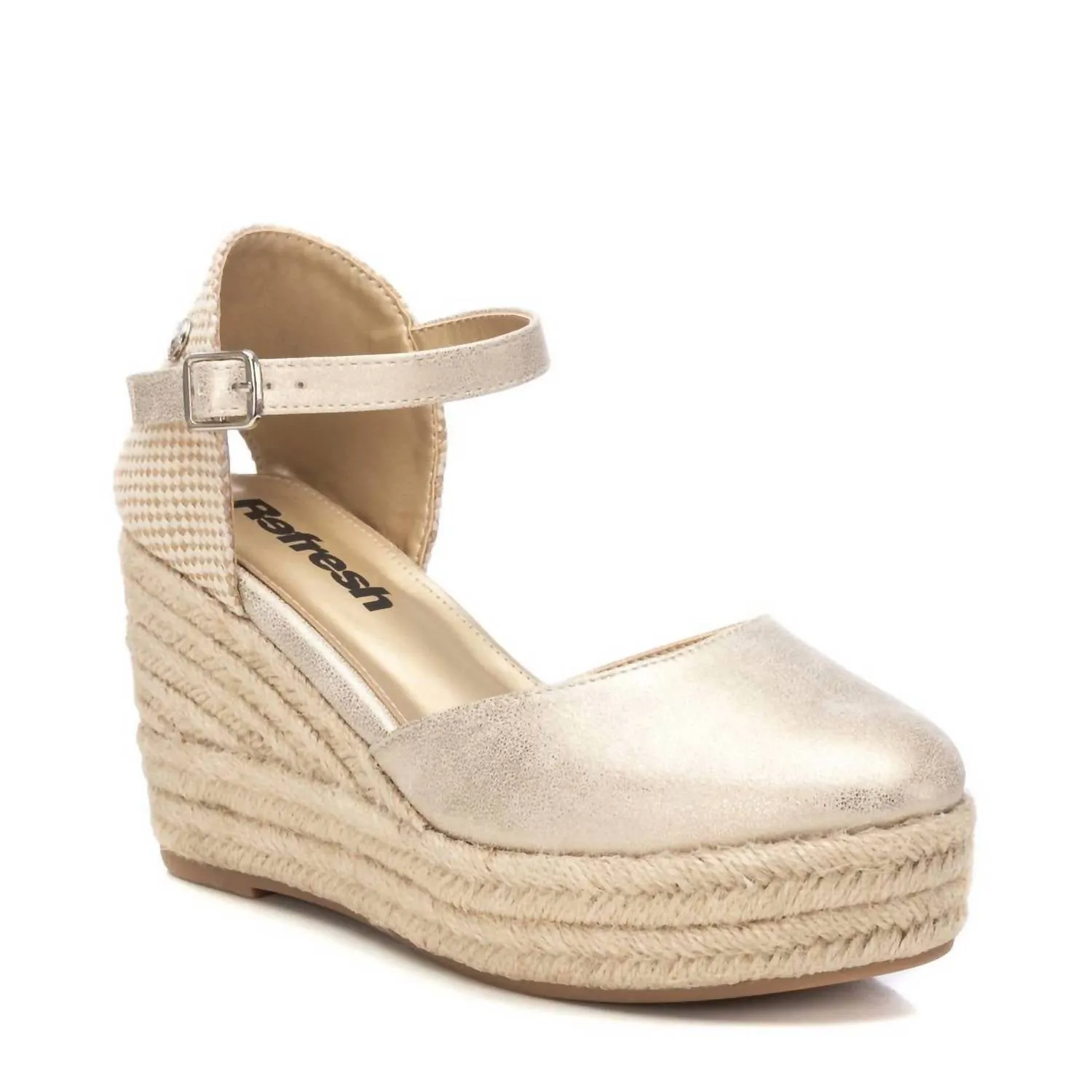 Women's Wedge Sandals In Gold
